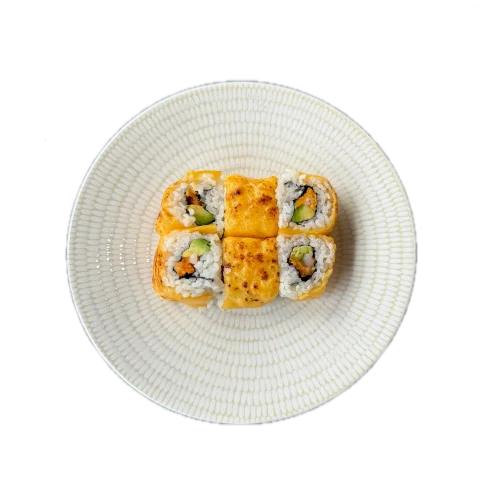 Cheddar rolls Crevette tempura avocat