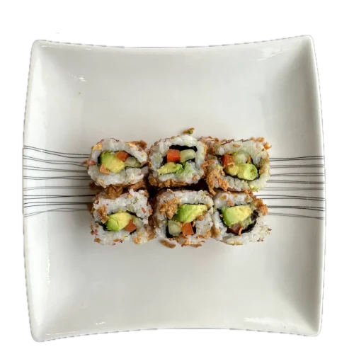 Crispy rolls Concombre poivron avocat