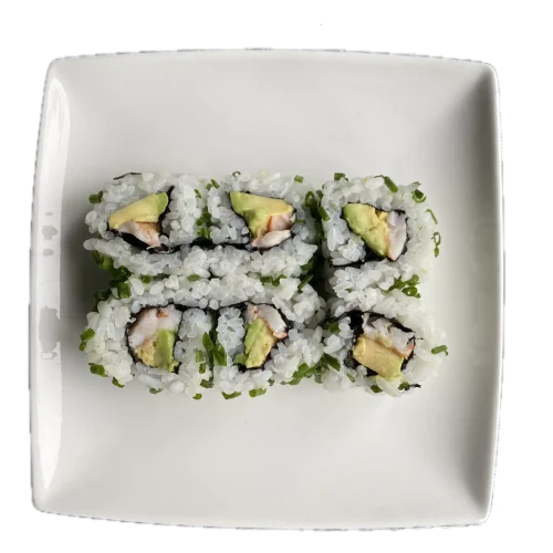 Green rolls Crevette avocat