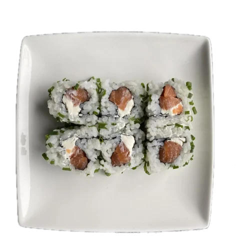 Green rolls Saumon cheese