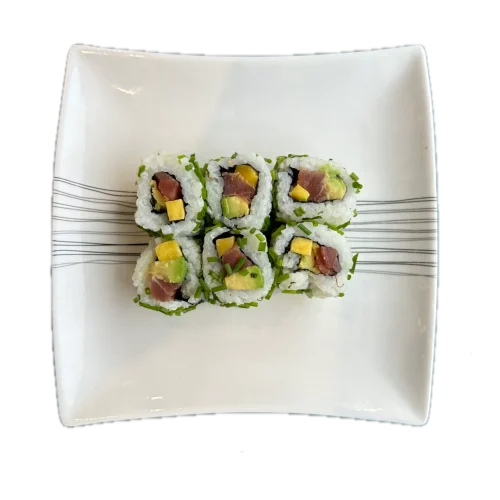 Green rolls Thon avocat mangue