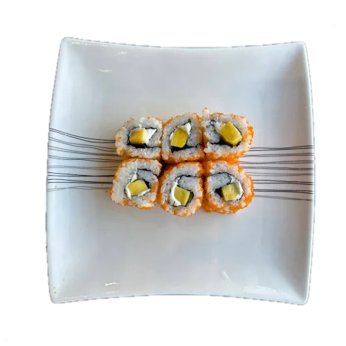 Masago rolls Mangue cheese