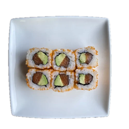Masago rolls Saumon avocat