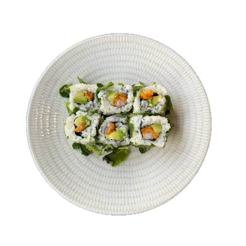 Mint rolls Crevette tempura avocat
