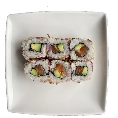 Purple rolls Saumon avocat