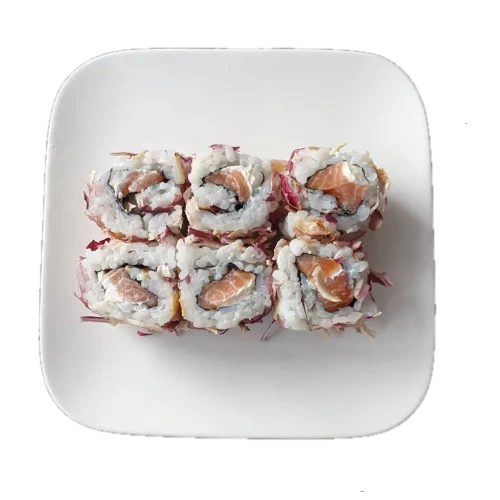 Purple rolls Saumon cheese